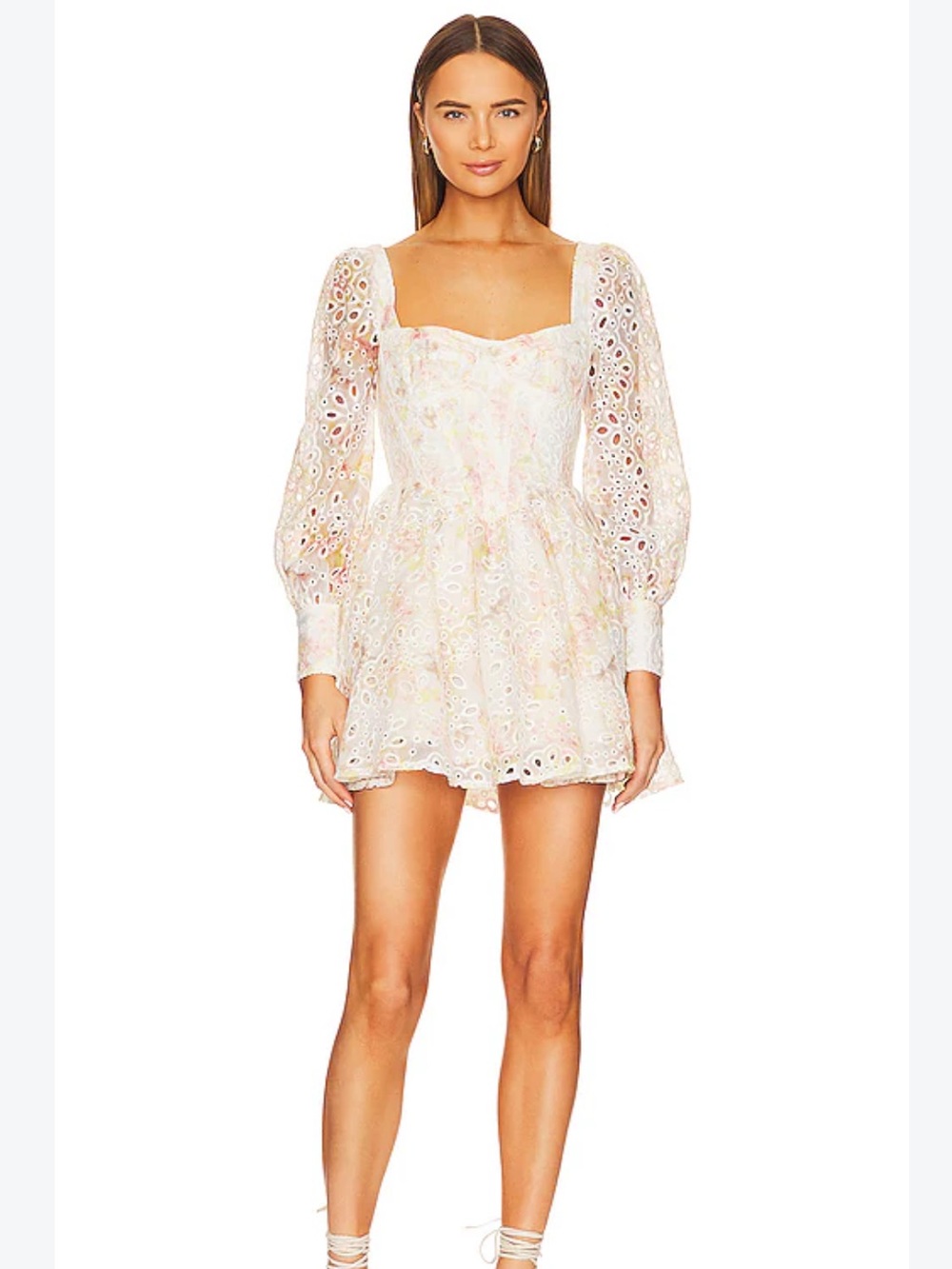 Bardot Lila Flounce Dress in Sunny Floral
